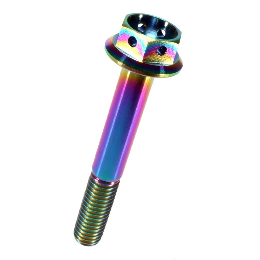 チタンボルト M8×55 P1.25 六角ボルト フランジ付 レインボー ホール JA150 | ブランド登録なし | 03