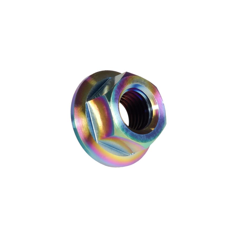 チタンナット M5 P0.8 六角ナット フランジ付き セレート無し 虹色 焼きチタン風 JA171 | ブランド登録なし | 03