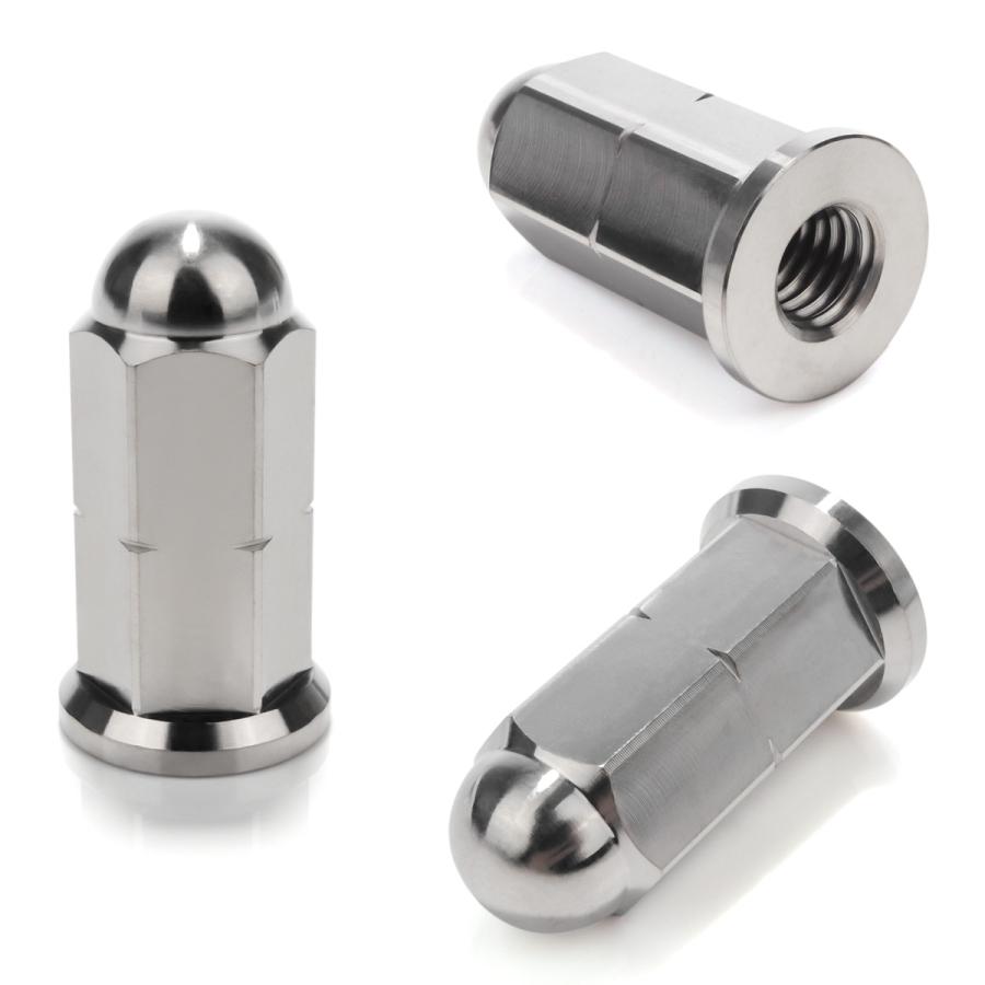 チタンナット M8×30mm P1.25 袋ナット フランジ ドームナット ロング 原色 JA183 | ブランド登録なし | 02
