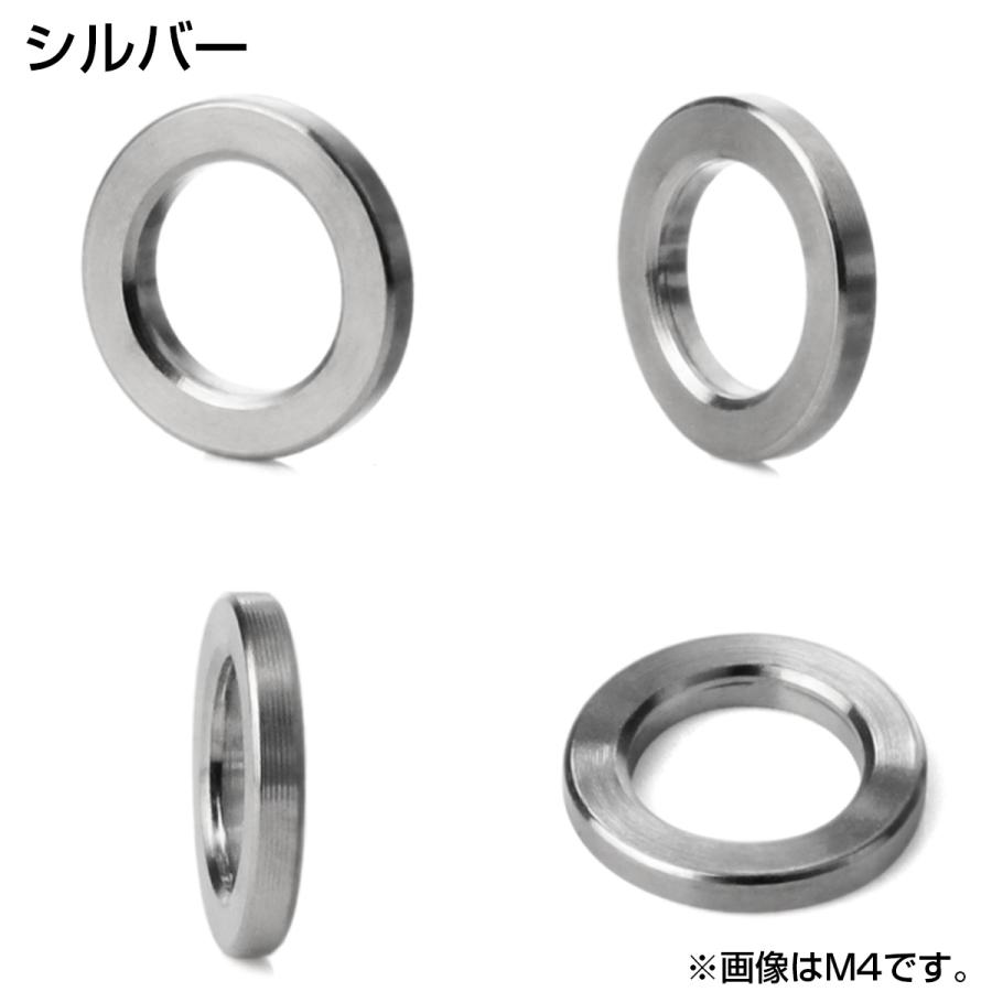 チタンワッシャー M6 外径10mm 平ワッシャー フラットワッシャー シルバー JA185 | ブランド登録なし | 02
