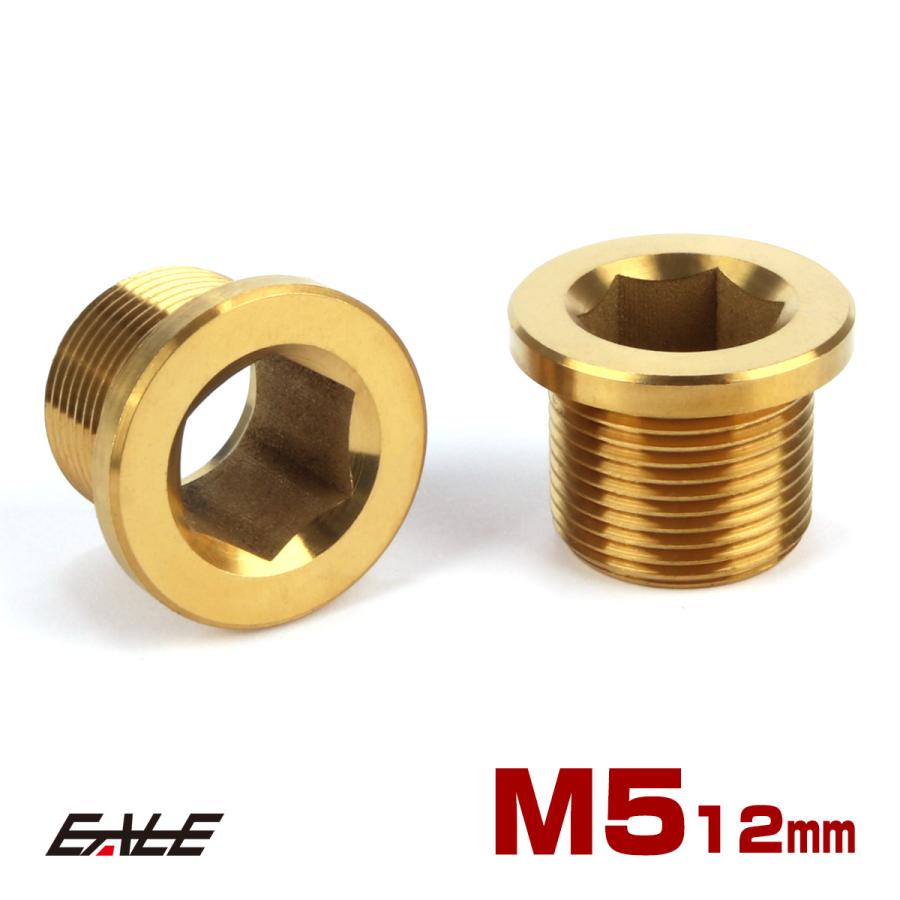 クランクアーム M15 チタン フィキシングボルト ゴールド 自転車 2個セット JA198 | ブランド登録なし