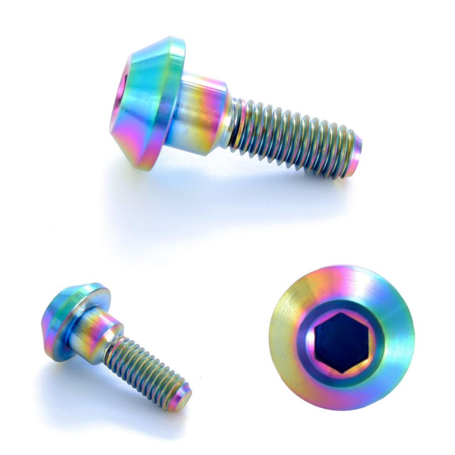 チタンボルト M6×20mm P1.00 ブレーキディスク ローターボルト ヤマハ車用 虹色 JA200 | ブランド登録なし | 02