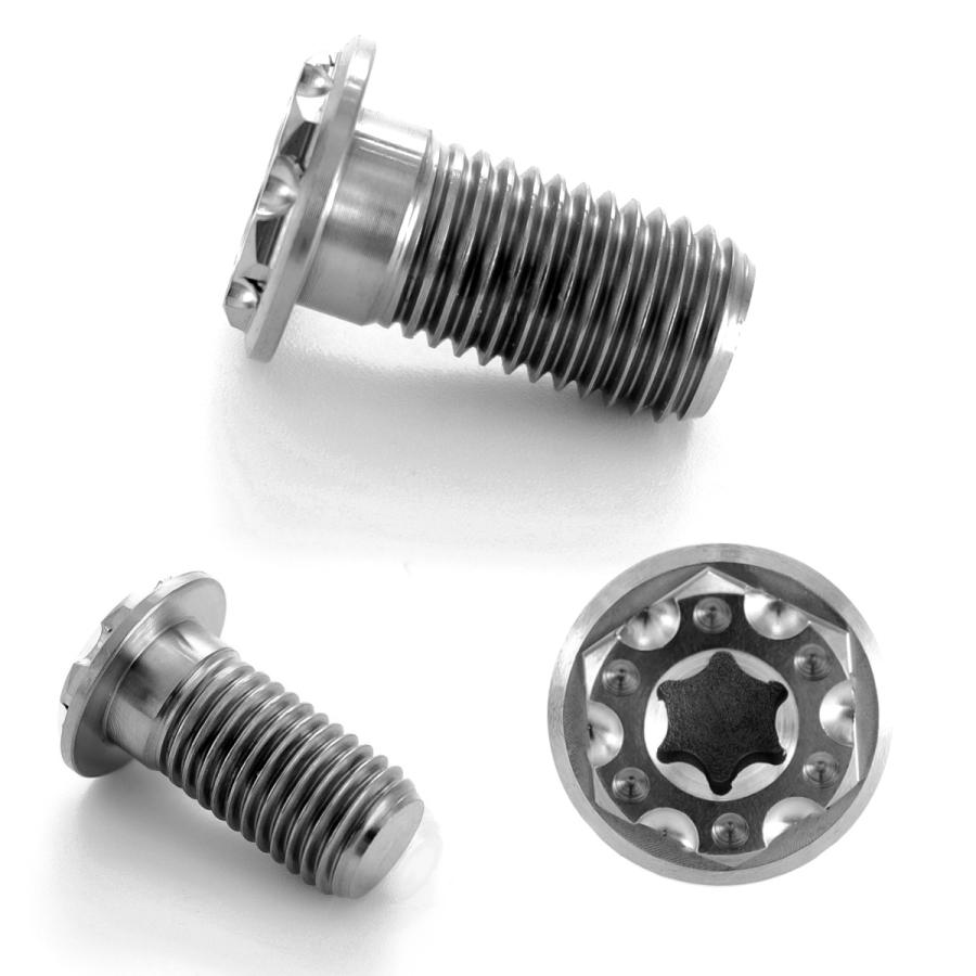 チタンボルト M10×20mm P1.25 ブレーキディスク ローターボルト ヤマハ車用 シルバー JA223 | ブランド登録なし | 02