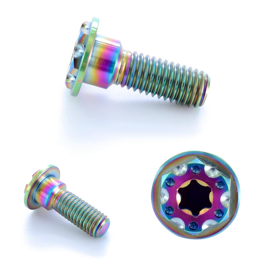 チタンボルト M8×24mm P1.25 ブレーキディスク ローターボルト ホンダ車用 虹色 JA226 | ブランド登録なし | 02