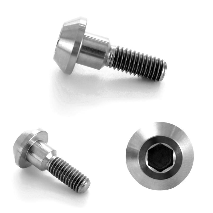 チタンボルト M6×21mm P1.00 ブレーキディスク ローターボルト スズキ車用 シルバー JA227 | ブランド登録なし | 02