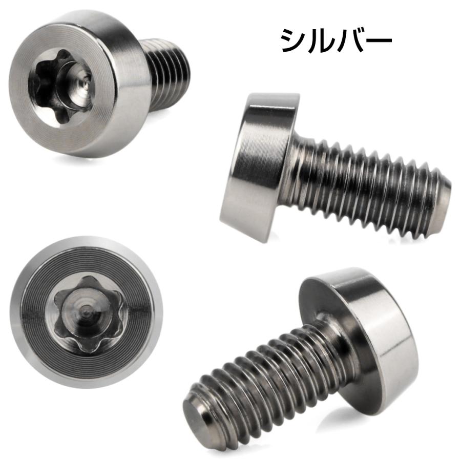 チタンボルト M5×10mm P0.8 テーパー キャップボルト ローヘッド トルクス穴付 低頭キャップ シルバー JA2446 | ブランド登録なし | 02