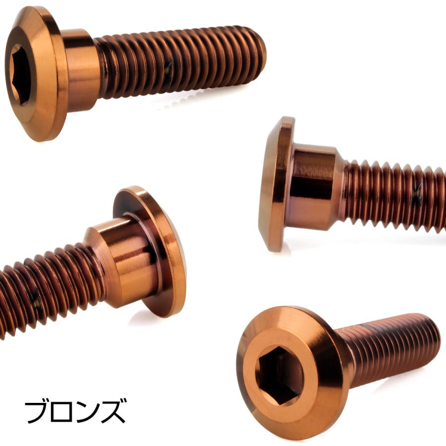 チタンボルト M8×30mm P1.25 ブレーキディスク ローターボルト カワサキ車用 ブロンズ JA3142 | ブランド登録なし | 02