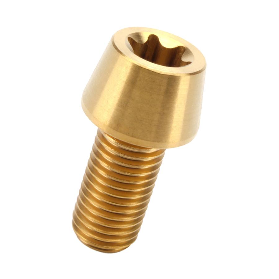 チタンボルト M10×20mm P1.25 キャップボルト トルクス穴 ゴール テーパー JA383 | ブランド登録なし | 04