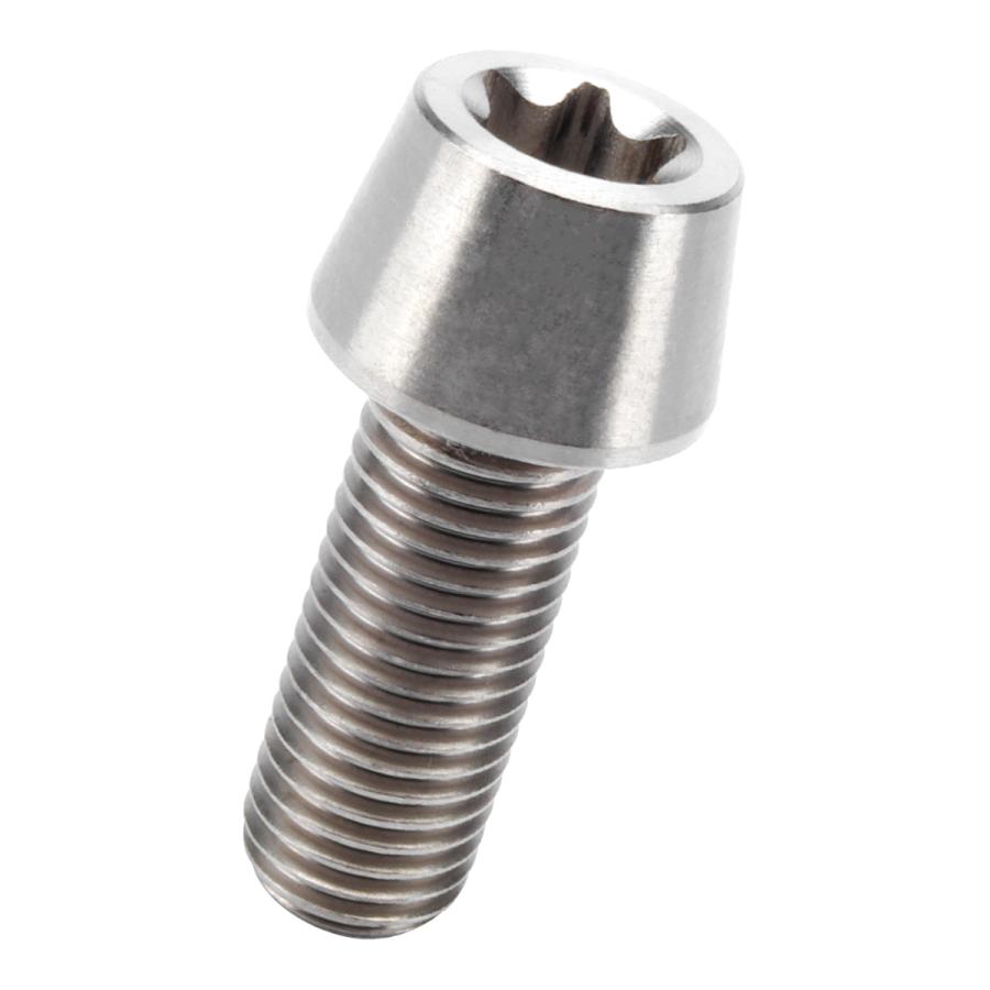 チタンボルト M10×25mm P1.25 キャップボルト トルクス穴 シルバー テーパー JA384 | ブランド登録なし | 04