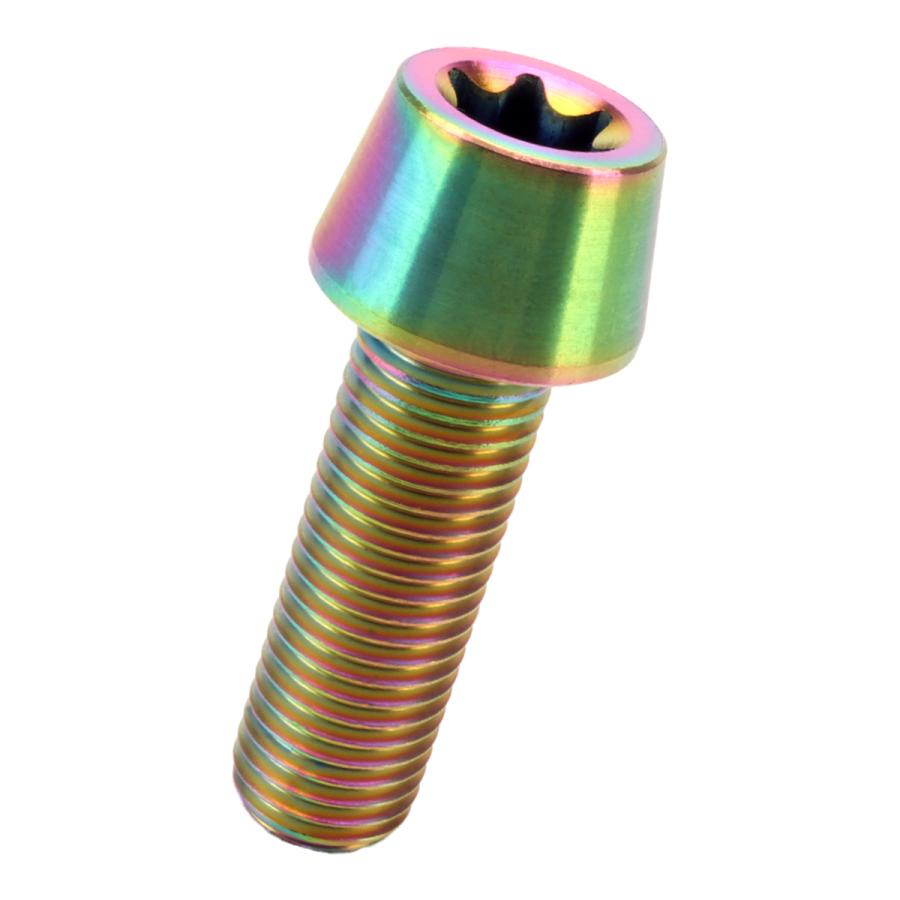 チタンボルト M10×30mm P1.25 キャップボルト トルクス穴 レインボー 虹色 テーパー JA388 | ブランド登録なし | 04
