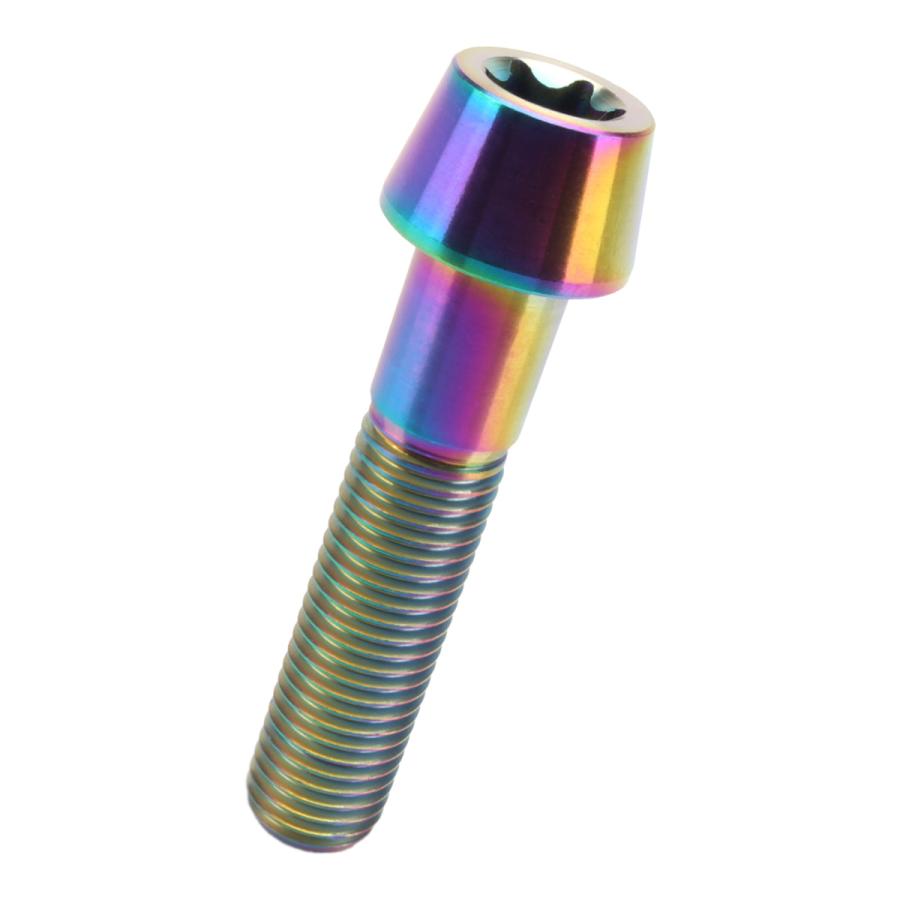 チタンボルト M10×45mm P1.25 キャップボルト トルクス穴 レインボー 虹色 テーパー JA397 | ブランド登録なし | 04