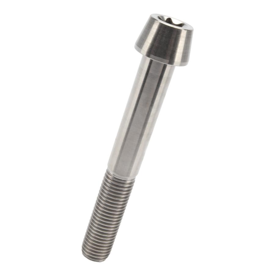 チタンボルト M10×65mm P1.25 キャップボルト トルクス穴 シルバー テーパー JA408 | ブランド登録なし | 04