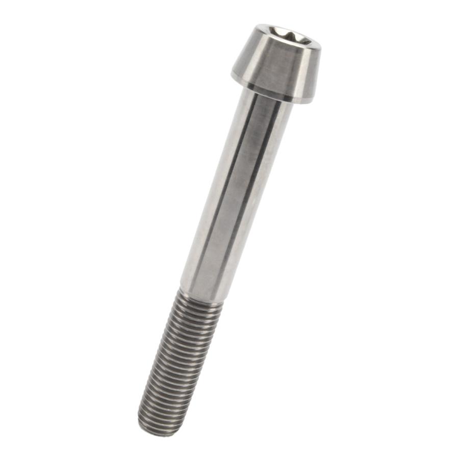 チタンボルト M10×75mm P1.25 キャップボルト トルクス穴 シルバー テーパー JA414 | ブランド登録なし | 04