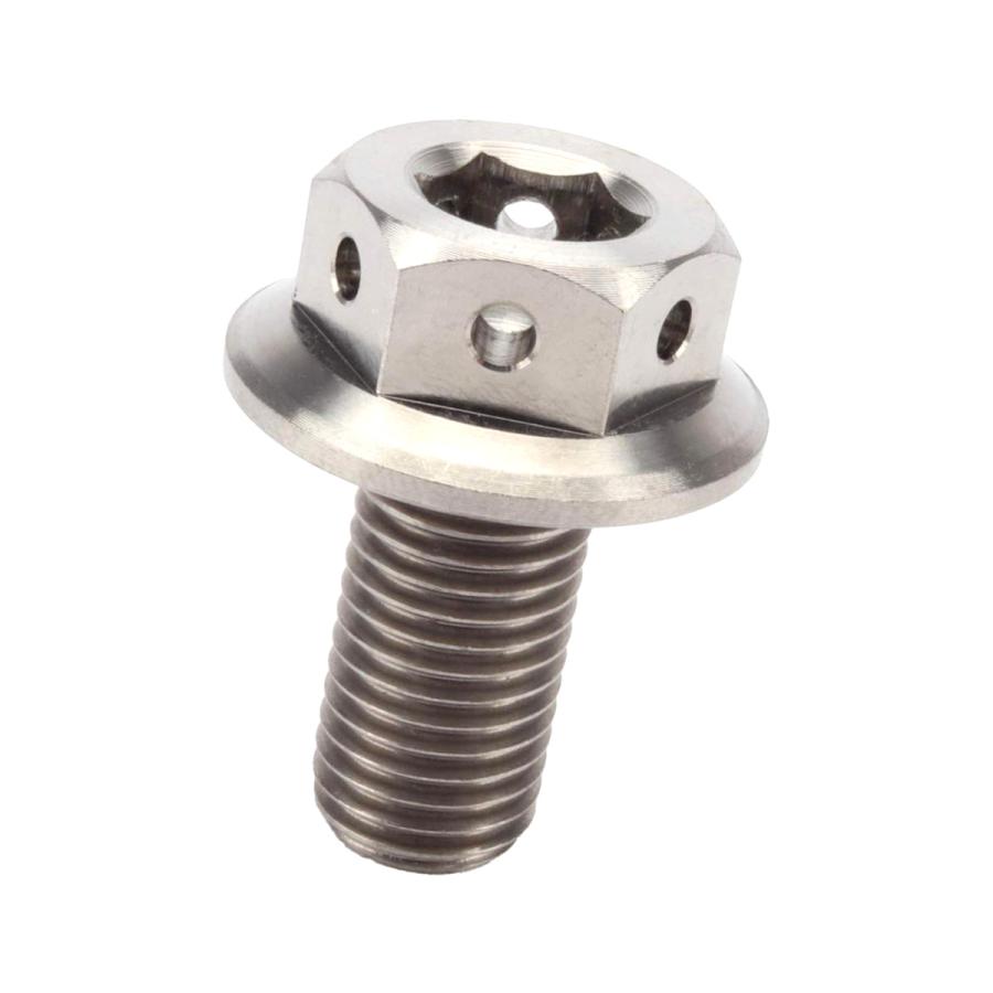 チタンボルト M10×20mm P1.25 六角ボルト 22mm フランジ付き シルバー  JA420 | ブランド登録なし | 04