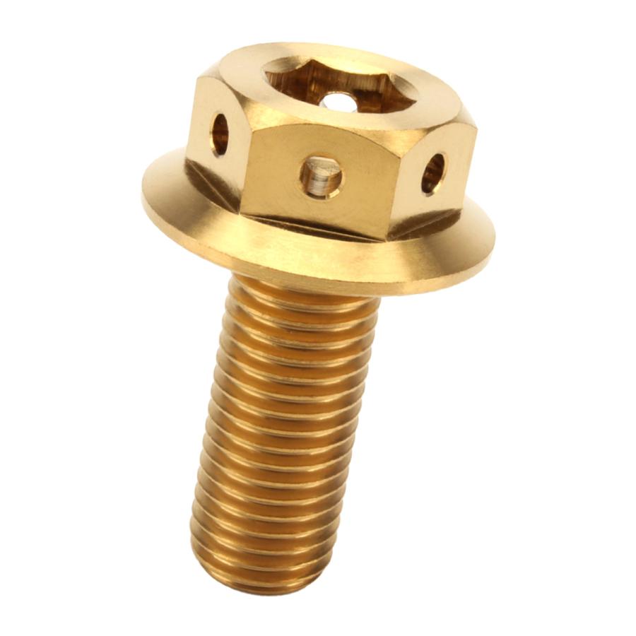 チタンボルト M10×25mm P1.25 六角ボルト 22mm フランジ付き チタンボルト M10×25mm P1.25 六角ボルト 22mm フランジ付き