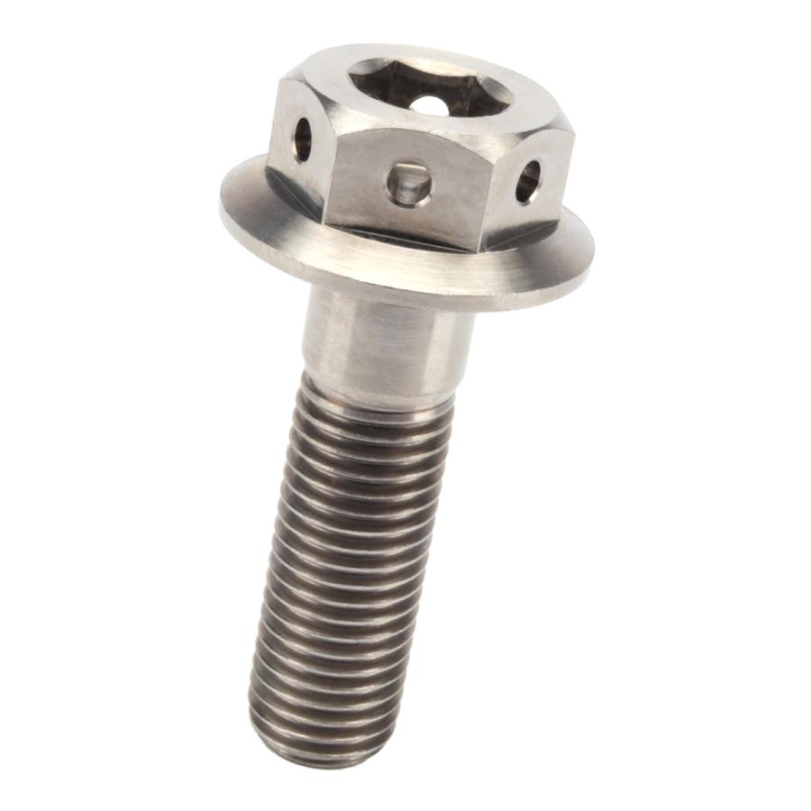 チタンボルト M10×35mm P1.25 六角ボルト 22mm フランジ付き シルバー JA429 | ブランド登録なし | 04