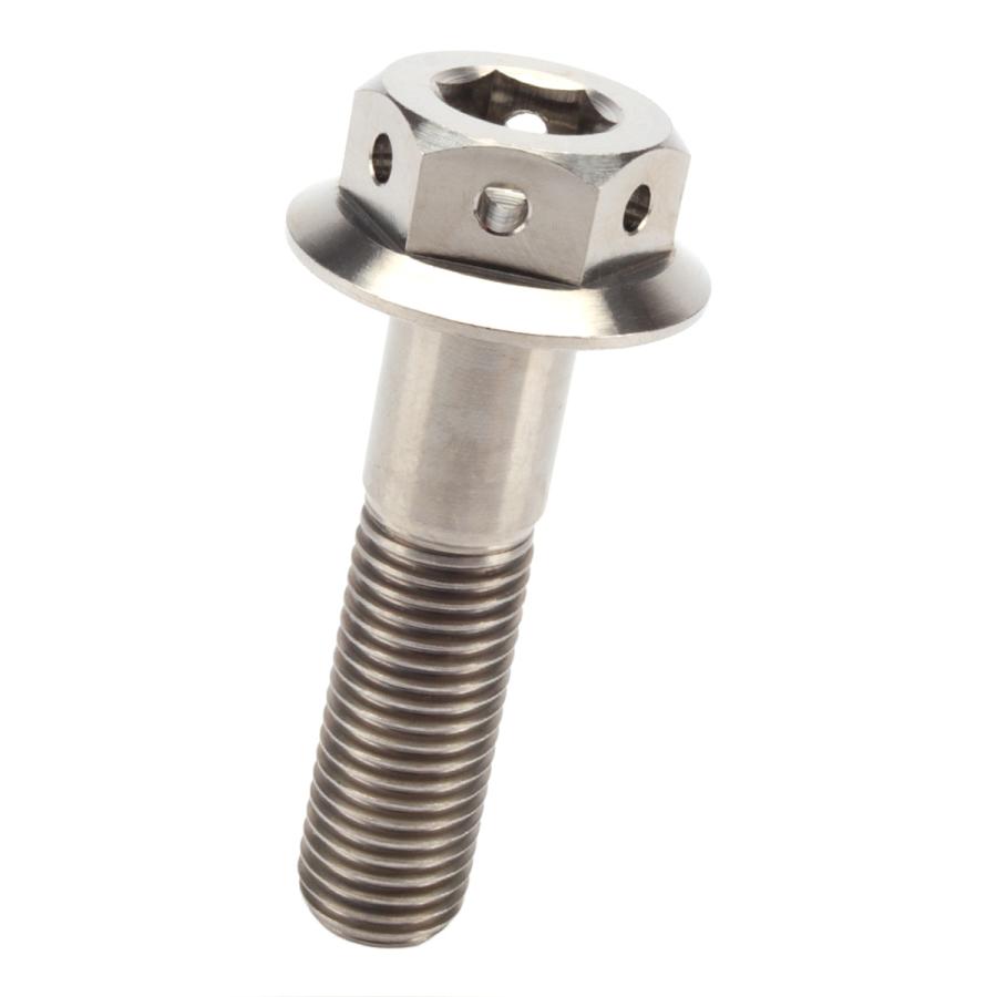 チタンボルト M10×40mm P1.25 六角ボルト 22mm フランジ付き シルバー JA432 | ブランド登録なし | 04