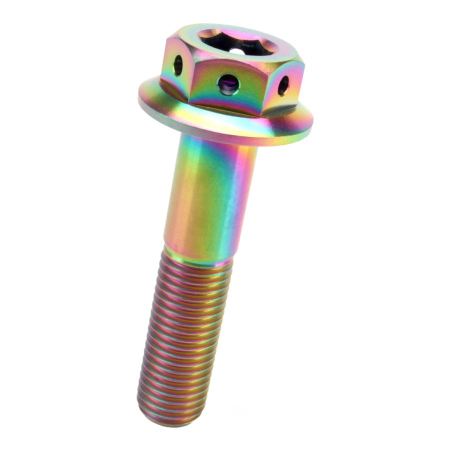 チタンボルト M10×45mm P1.25 六角ボルト 22mm フランジ付き レインボー JA436 | ブランド登録なし | 04