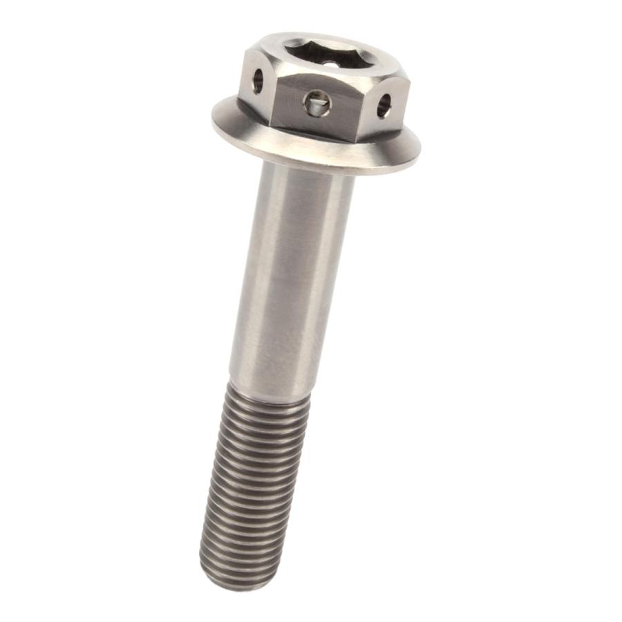 チタンボルト M10×55mm P1.25 六角ボルト 22mm フランジ付き シルバー JA441 | ブランド登録なし | 04