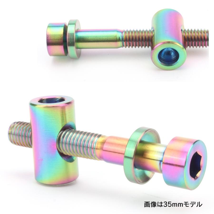 シートポスト用 固定ボルト M5 40mm チタン トムソン対応  レインボー 自転車 2個セット JA477 | ブランド登録なし | 02