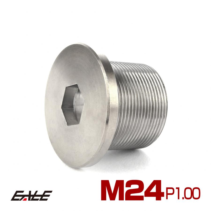 ダホン DAHON等に ステアリングポスト M24×20mm P1.0 チタン 取り付けボルト シルバー 自転車 JA500 | ブランド登録なし