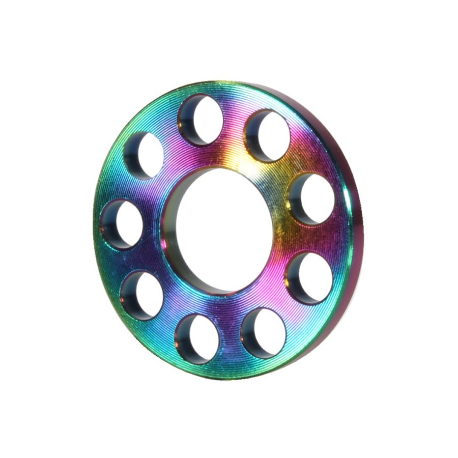 チタンワッシャーM8 外径20mm 平ワッシャー ライトカラー 焼きチタン風 フラットワッシャー ホール JA505 | ブランド登録なし | 04