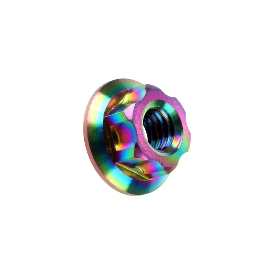 チタンナット M5 P0.8 64 六角ナット フランジ付 レインボー ライトカラー カッティング JA563 | ブランド登録なし | 03