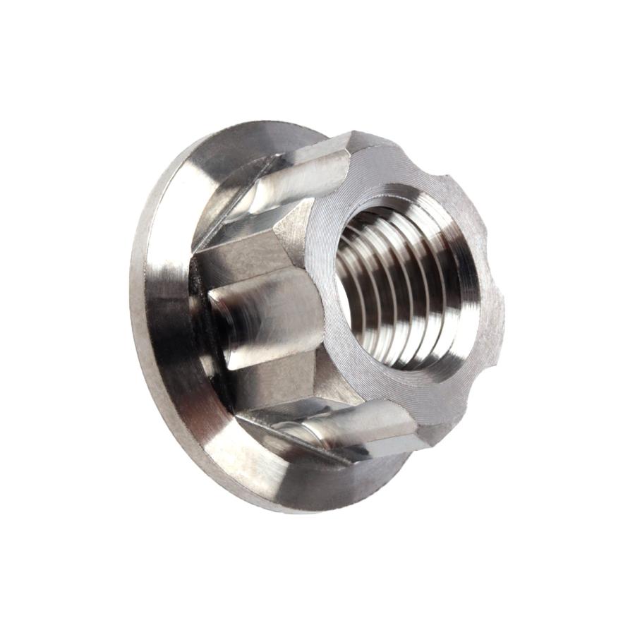 チタンナット M10 P1.25 64 六角ナット フランジ付 シルバー チタン原色 カッティング JA571 | ブランド登録なし | 03