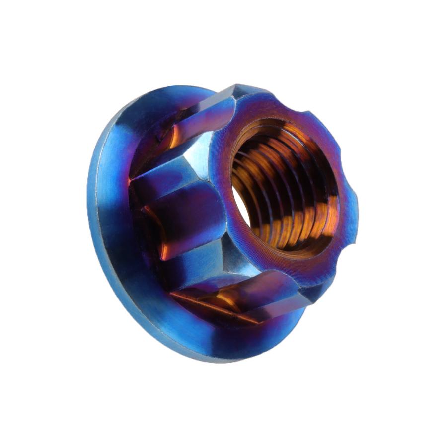 チタンナット M10 P1.25 64 六角ナット フランジ付 焼きチタン色 ダークカラー カッティング JA573 | ブランド登録なし | 03