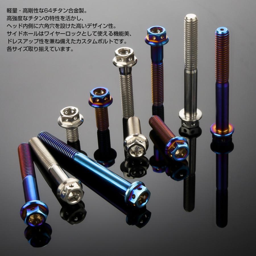 チタンボルト M6×20mm P1.0 六角ボルト フランジ付き 六角穴付きボルト