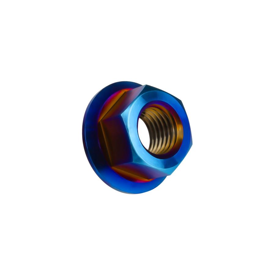 チタンナット M5 P0.8 六角ナット フランジ付き セレート無し 焼きチタン JA803 | ブランド登録なし | 03