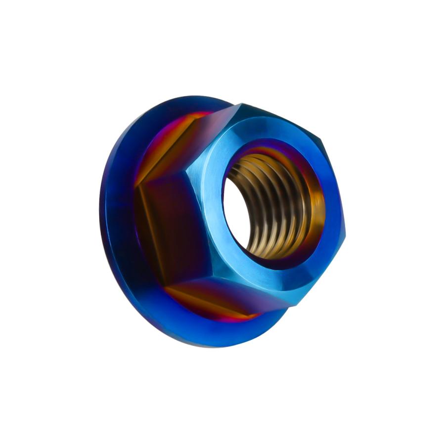 チタンナット M8 P1.25 六角ナット フランジ付き セレート無し 焼きチタン JA807 | ブランド登録なし | 03