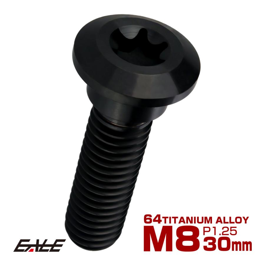 チタンボルト M8×30mm P=1.25 ブレーキディスク ローター ボルト カワサキ車用 ブラック JA819 | カワサキ