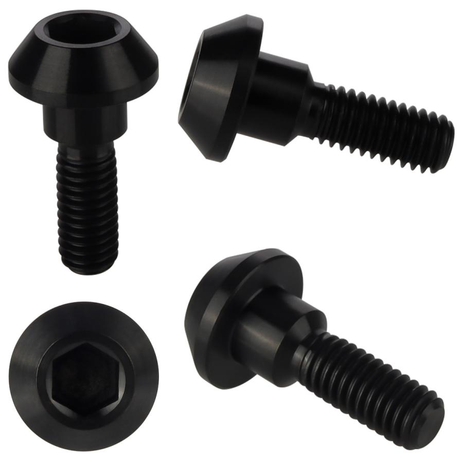 チタンボルト M6×20mm P1.00 ブレーキディスク ローターボルト ヤマハ車用 ブラック JA823 | ブランド登録なし | 02