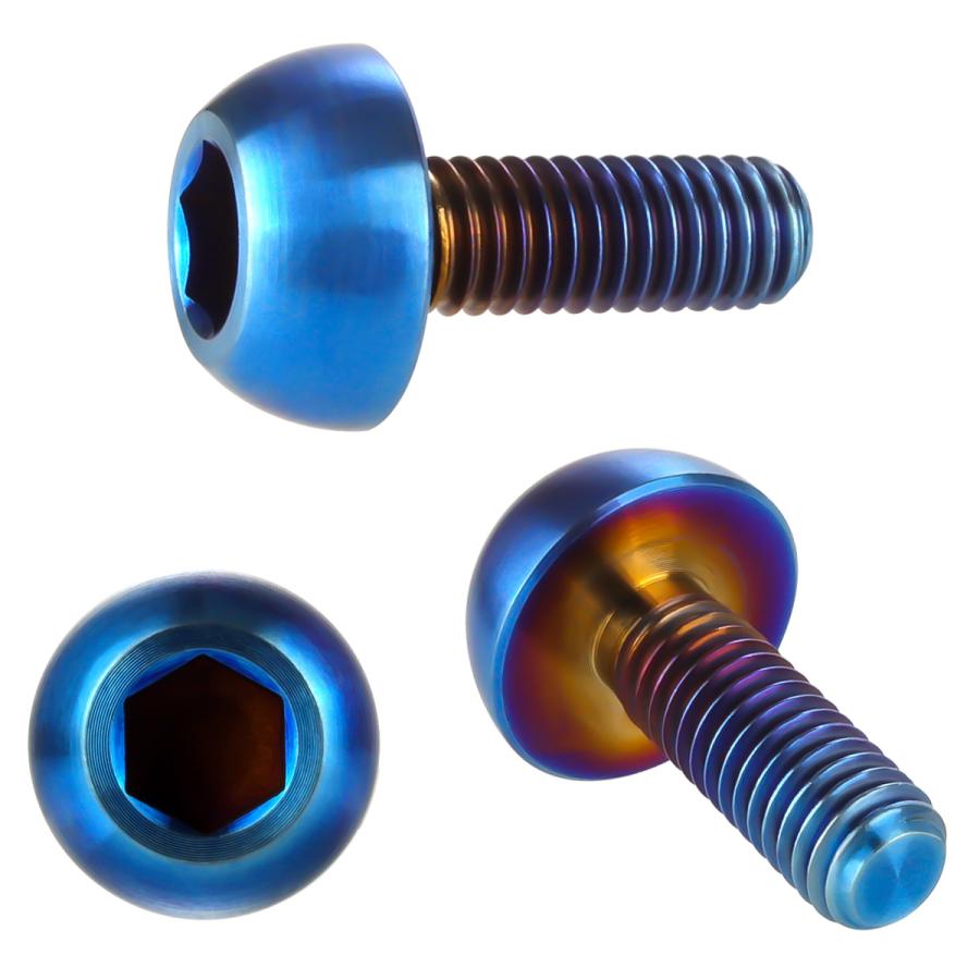 チタンボルト M6×17mm P1.00 ブレーキディスク ローターボルト ホンダ車用 焼きチタン JA824 | ブランド登録なし | 02