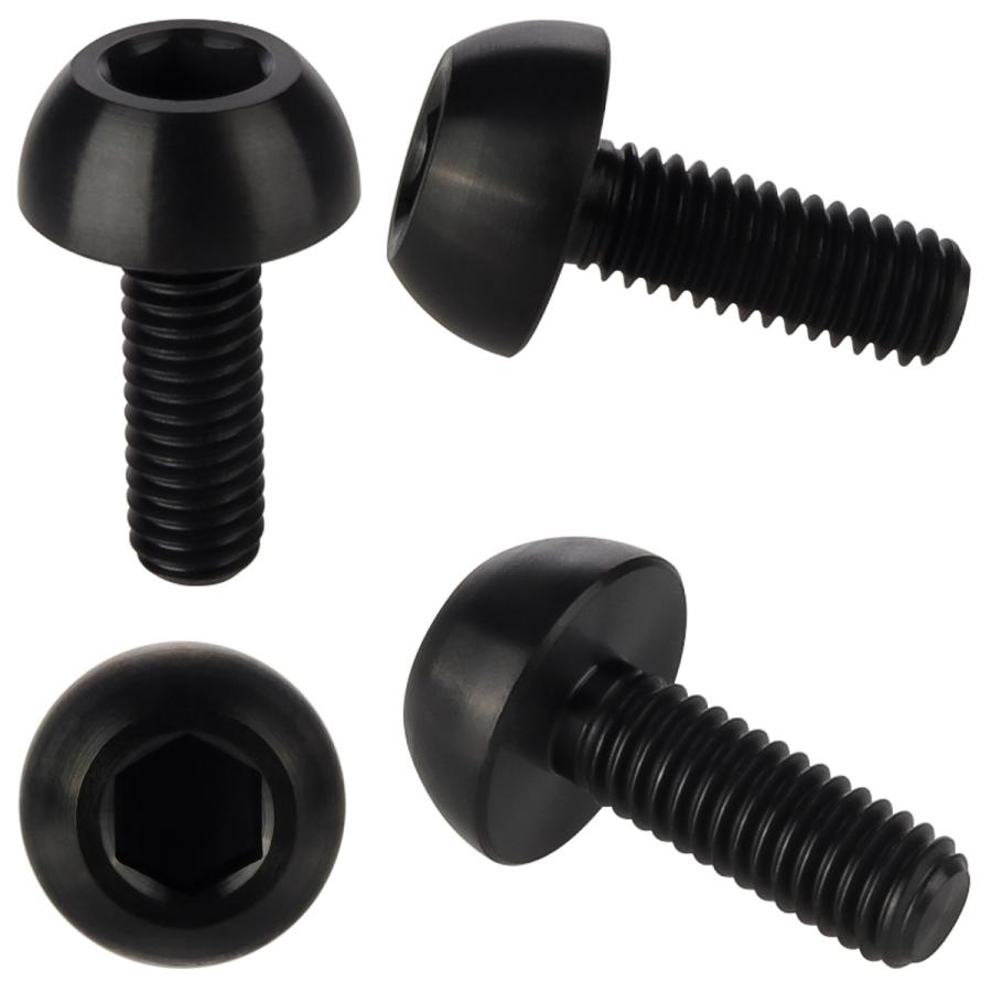 チタンボルト M6×17mm P=1.00 ブレーキディスク ローター ボルト ホンダ車用 ブラック JA825 | ホンダ | 02