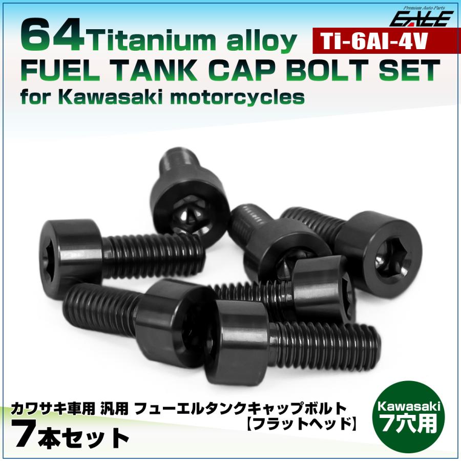 カワサキ チタンボルト 7本セット カワサキ7穴 ガソリン