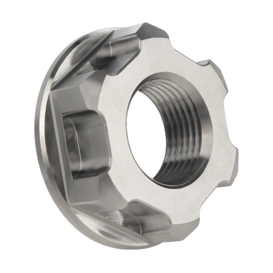 チタンナット M18 P1.5 六角ナット セレート無し フランジナット シルバー 1個 JA954 | ブランド登録なし | 04