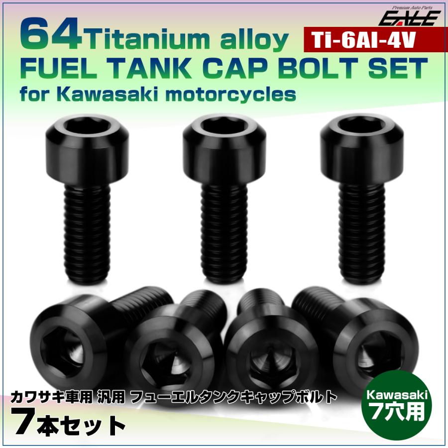 カワサキ（Kawasaki） チタンボルト 7本セット カワサキ7穴 ガソリン