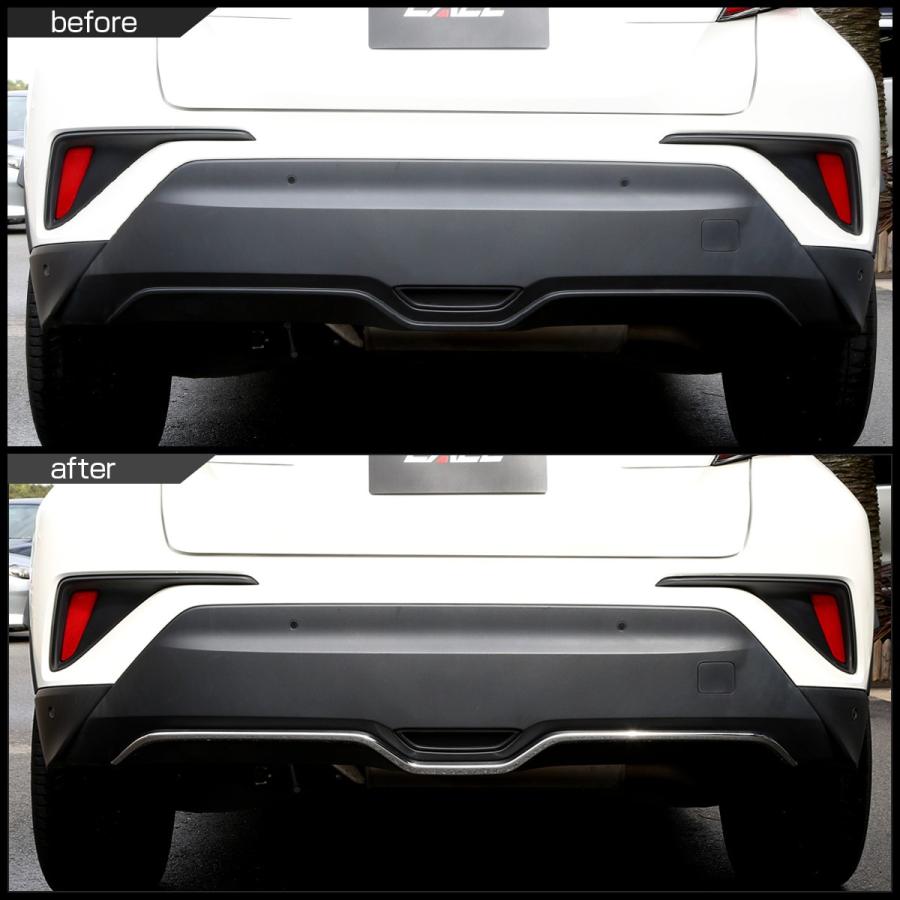 C-HR メッキ リアバンパー アンダー ガーニッシュ ABS樹脂製 メッキパーツ LB0021 | C-HR | 03