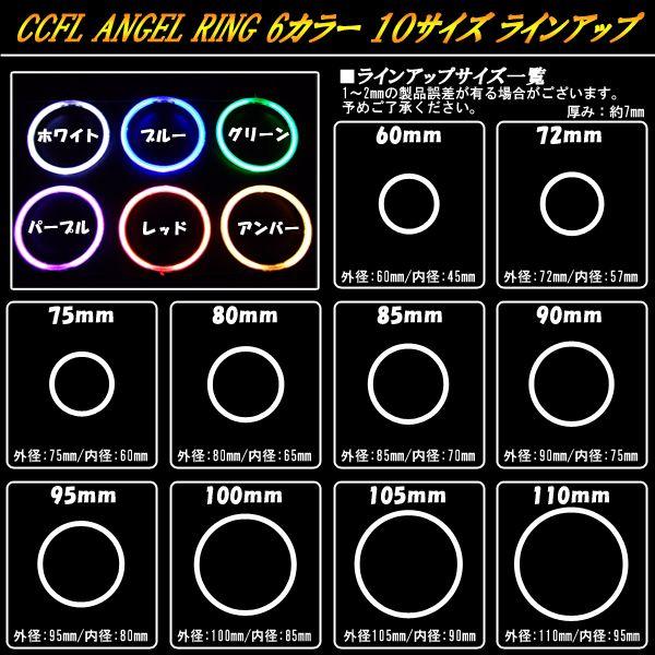 CCFLリング×2本 インバーター セット ホワイト 外径 60mm O-151｜eale｜04