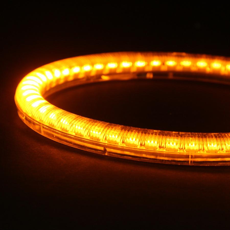 ブルー/アンバー ツインカラー SMD LED カバー付き イカリング 2 ブルー/アンバー ツインカラー SMD LED カバー付き イカリング 2