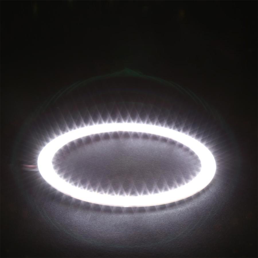 100％ 防水 3014SMD LED イカリング ホワイト 90mm O-305 : オート 