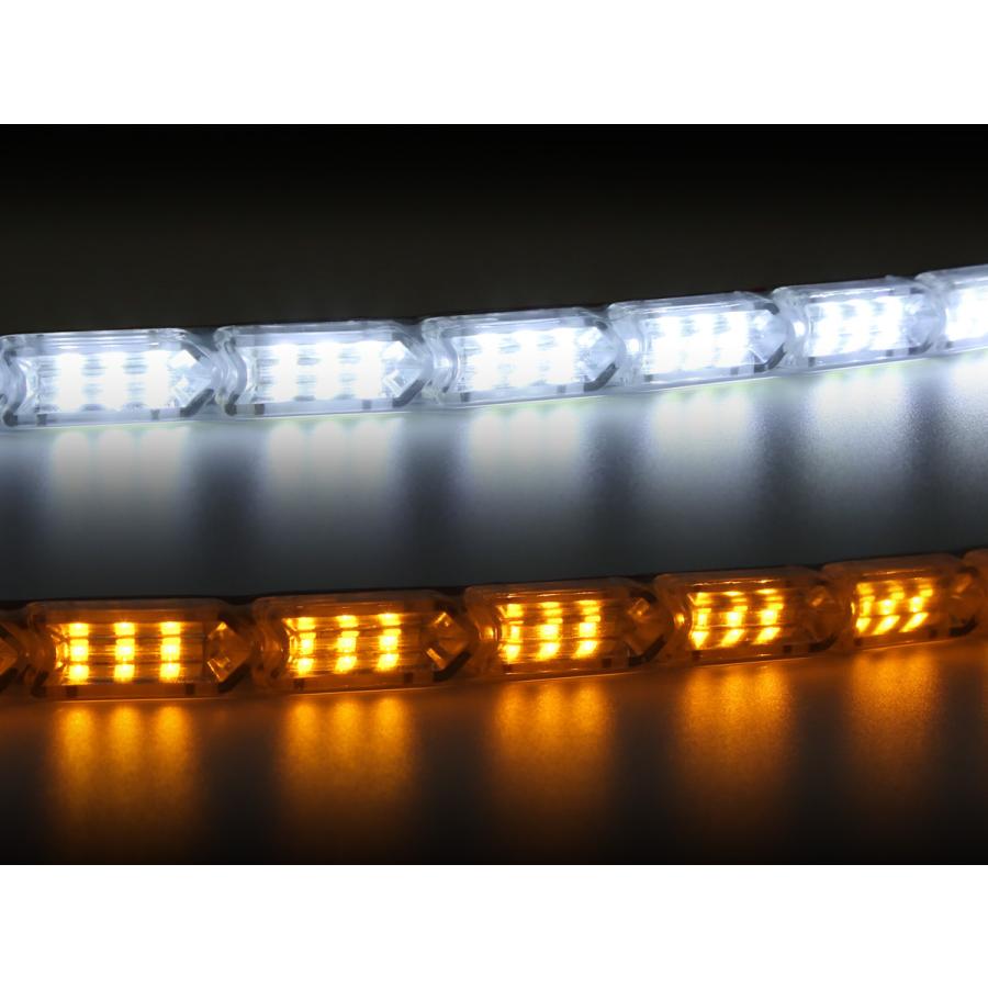 LED デイライト シーケンシャルウインカー 12V 防水 チューブ型 貼り