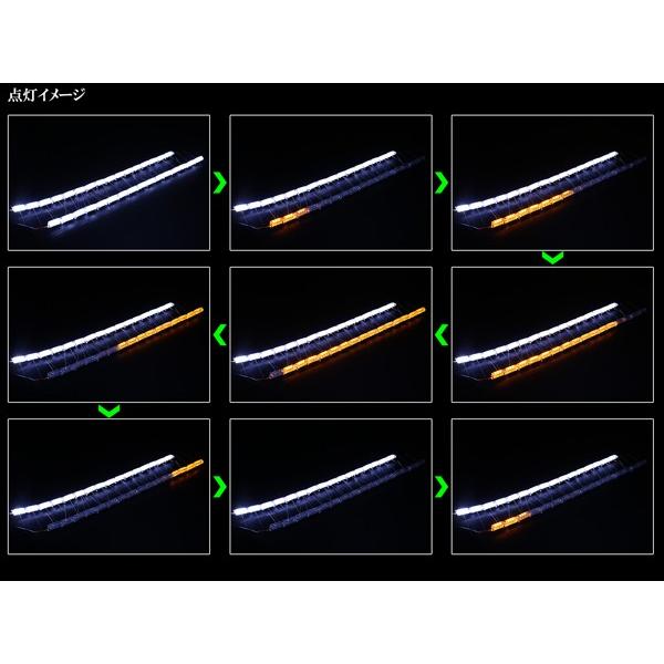 LED シーケンシャルウインカー 流れるウインカー デイライト ヘッド