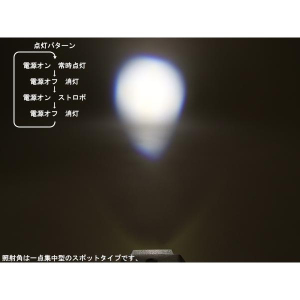 LED スポットライト ストロボモード付き バイク等に P-280 P-281