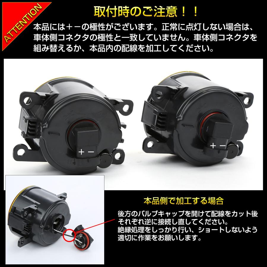 LED フォグランプ イエロー ホンダ ニッサン 汎用 純正互換 ランプユニット 2個セット P-325 | ホンダ | 05