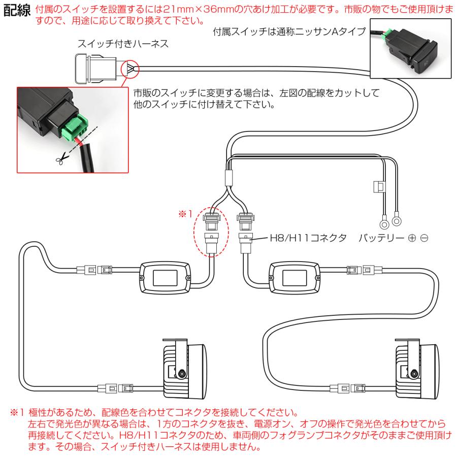 トヨタ（TOYOTA） LED フォグランプ レクサス用 純正互換 3色切替