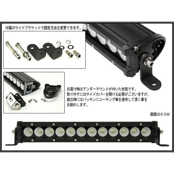LED ライトバー 作業灯 ブラックパネル 30W  12V 24V 4WD オフロード P-461 | ブランド登録なし | 03