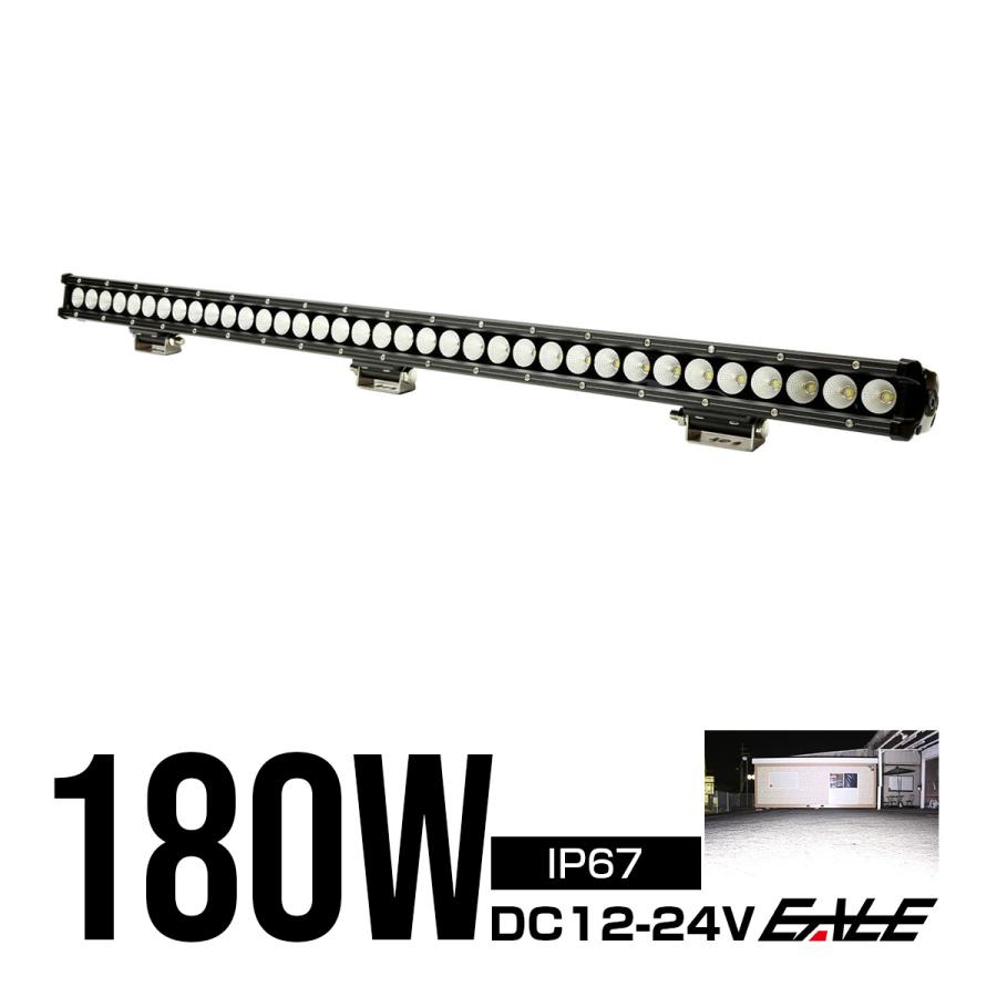 LED ライトバー 作業灯 ブラックパネル 180W 12V 24V 4WD オフロード P 